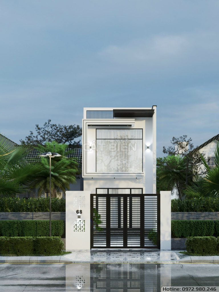 nhà hiện đại tối giản