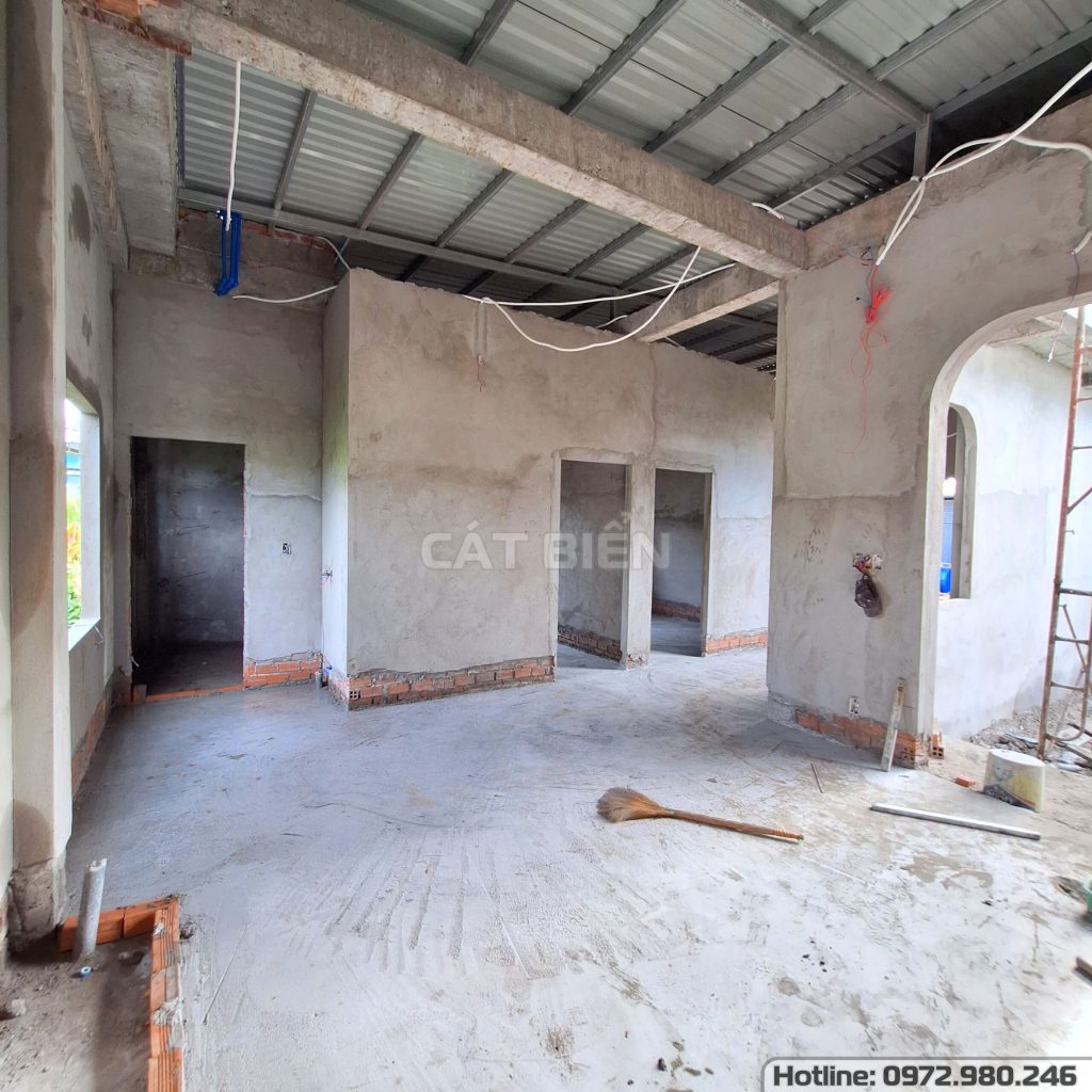 xây nhà cấp 4 sân vườn rạch giá sỏi kiên giang