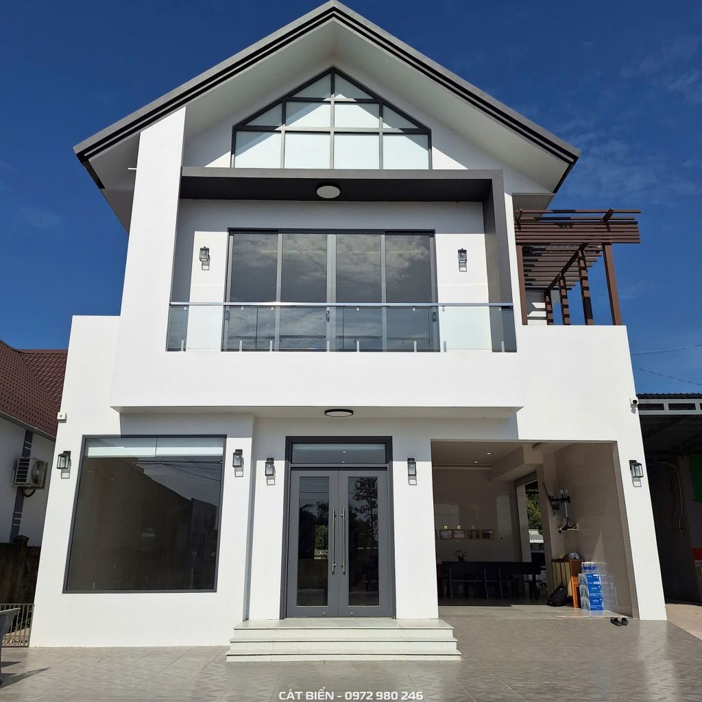bàn giao biệt thự mái thái thi công trọn gói kiên giang