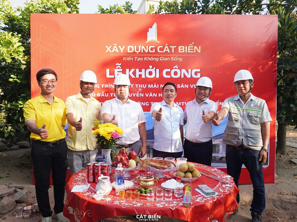 khởi công xây dựng biệt thự mái nhật sân vườn trọn gói tại rạch giá