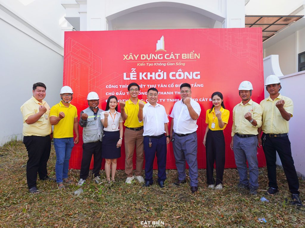Khởi công biệt thự tân cổ điển tại Phú Cường, Rạch Giá trọn gói