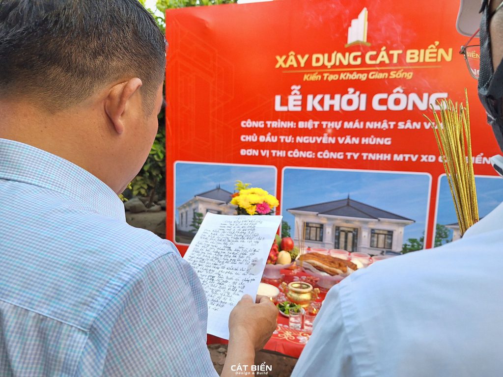 khởi công xây dựng biệt thự mái nhật sân vườn trọn gói tại rạch giá